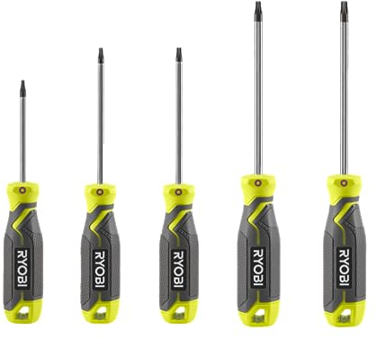 RYOBI - Lot de 5 tournevis Torx à tête magnétique - RHSDST5