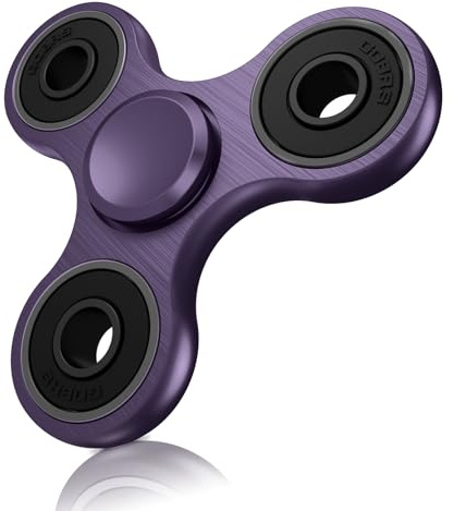 Fidget Spinners Toy, Metal Stainless Steel Bearing High Speed 2-5 Min Spins, EDC ADHD Stress Anxiety Relieves Reducer Fidgets Finger Toys, Spinner Toys for Kids and Adults