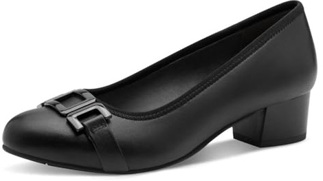 Jana Mary Jane Femme Petit Talon Vegan, Black, 38 EU