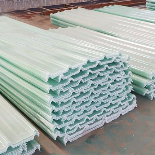 Panneaux de Toiture Transparents,Résistance Aux Chocs Panneaux d'Éclairage Naturel for Serre Carport,Tôle Ondulée de 1 Mm,Panneaux de Toit,1/3/5/6/9/12/15 Pièces (1 PCS,0.9x0.7m/35x28in)