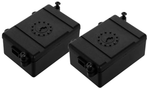 JOINPAYA 2piezas Caja Receptora para Crawler RC Accesorio De Protección De Plástico para Electrónica De Automóviles RC Resistente y De Instalar