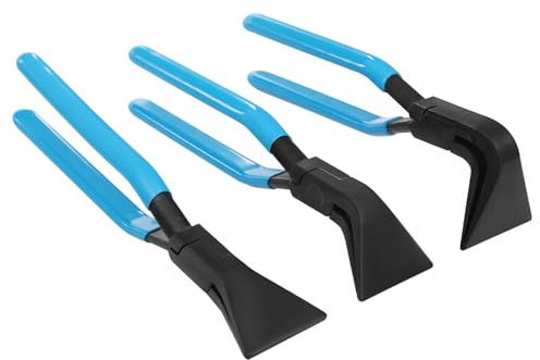 Lot de 3 pinces pliantes pliantes pliantes pliées à 45 °, courbure à 95 °, tête droite à 180 °, poignées antidérapantes, pour réparation automobile, artisanat, travail de tôle