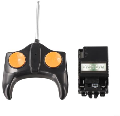 CYRENT Ricevitore di telecomando per auto giocattolo elettrico 27 MHz 6 V 12 V controller wireless per bambini gamma di segnale 10-15 m parti di ricambio per veicolo batteria passeggino (FY-6V 27M set