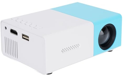SENECESLI Miniprojektor, 1080P Bärbar Projektor, LED Pico Videoprojektor, Lågbrus Hifi Stereohögtalare, Hemmabioprojektor för Telefon Laptop Utomhusfilm Hemmabio TV