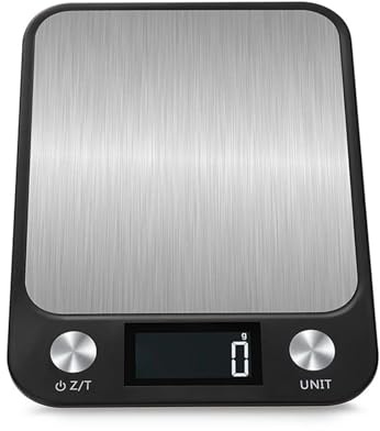Básculas de cocina, Báscula digital grande de acero inoxidable for cocina, 10 kg, 000 g, 1, for, alimentos, dieta, peso, báscula electrónica, ml, oz, LB,para oficina escuela hogar(Black)