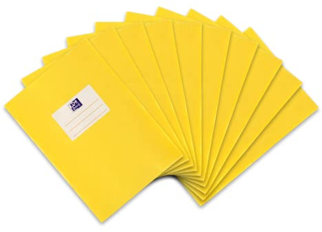 Oxford Heftumschlag A5, Bast, mit Beschriftungsetikett, gelb, 10 Stück