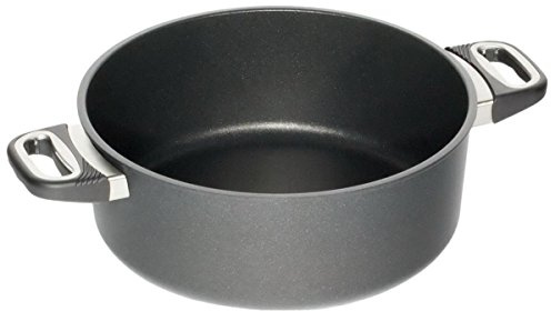 AMT Gaffelgjuten stekpanna 28 cm Ø, 12 cm hög, lämplig för induktion, Lotan non-stick finish, gjutjärnspanna (aluminiumgjutning), AMZN-I-1228