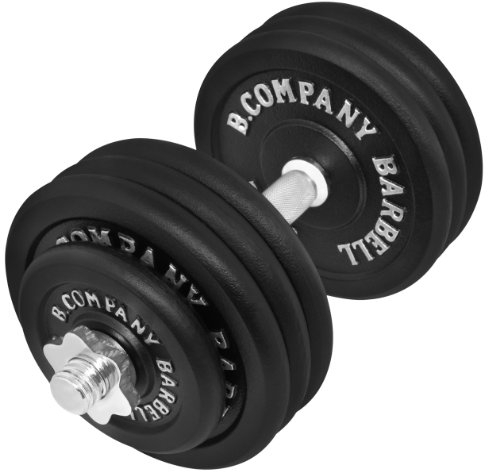 Guss Kurzhantel-Set 37,5Kg (1 x Kurzhantelstange 40cm, 2x2,5 und 6x5Kg Hantelscheiben) Hantelset