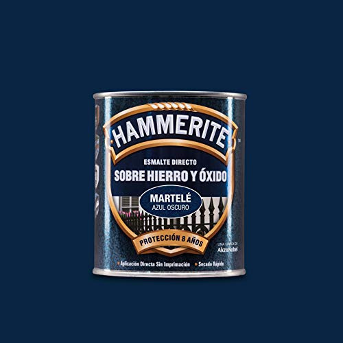 Hammerite Esmalte Martele, Azul Oscuro, 750 ml (Paquete de 1)