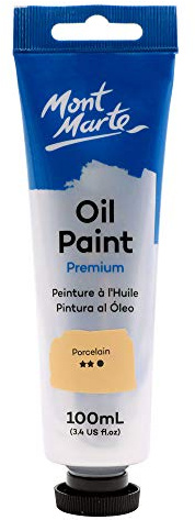 MONT MARTE Premium Oil Paint, 100ml (3.4oz), Flesh Tone, Good Coverage, Excellent Tinting Strength