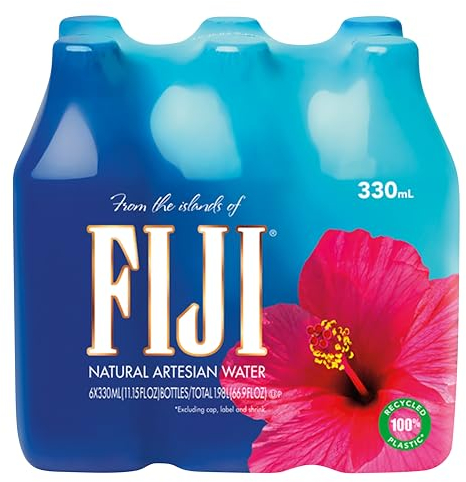 Fiji Natural Artesian Water - 6 x 330ml bottles