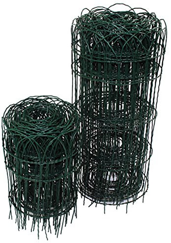 Easipet PVC Garden Border Fence 10 Metre x 650mm Green Decorative Lawn Edging