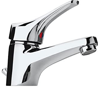 Miscelatore monocomando rubinetto per lavabo con piletta di scarico, Pilot Paini, colore cromo