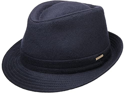 Stetson Benavides Trilby Sombrero Mujer Hombre Fieltro de Lana Fabricado en Italia Invierno Otoño