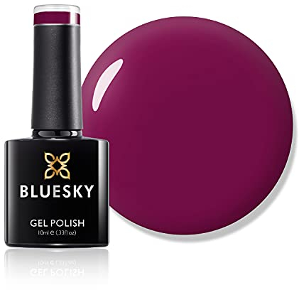 Bluesky Gel Nail Polish, Tinted Love 80557, Dark Red, Long Lasting, Chip Resistant, 10 ml (Requires Drying Under UV LED Lamp)