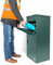 SMART PARCEL BOX Paketbox draußen, Standbriefkasten mit Paketfach, Paketbriefkasten große Pakete XXL, Postbox für Pakete Outdoor, Paketkasten Entnahme hinten & vorne, Stahl rostfrei, grün