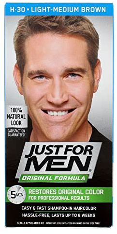 Just For Men Lmed Brwn #3 Size 1ct Just For Men #3 Light-Medium Brown Haircolor