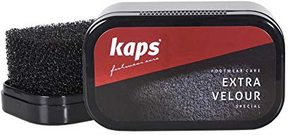 Kaps Spazzola in Spugna Premium per Scarpe in Nabuk e Pelle Scamosciata, Extra Velour, per Tutti i Colori