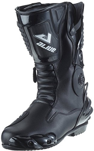 Protectwear Bottes de Moto Sport en Cuir, Noir, 45