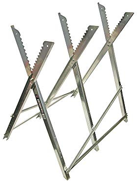 Faithfull FAISAWHORSE Folding Galvanised Metal Saw Horse 150 kg Capacity