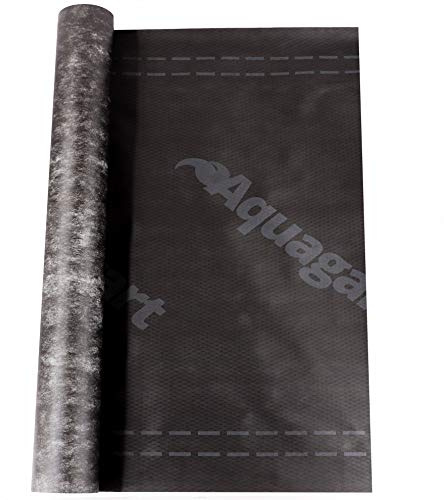 Högkvalitativ diffusionsoffene underspänning från Aquagart I 200 m formbana svart 130 g/m² 1,5 m bred SD-värde: 0,02 m I takfolie vattentät och andas I takpapp takunderspänning