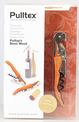 Pulltex Pulltap's Basic Wood Sacacorchos, descorchador, herramienta para camareros en color madera
