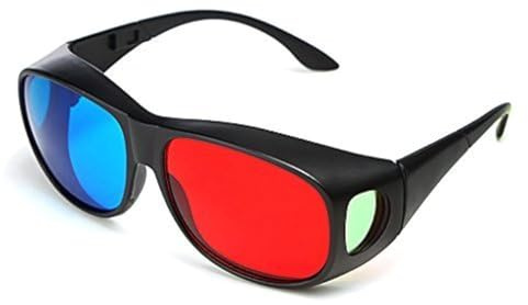 BIAL Red-blue 3D Glasses/Cyan Anaglyph Simple style 3D Glasses 3D movie game-Extra Upgrade Style