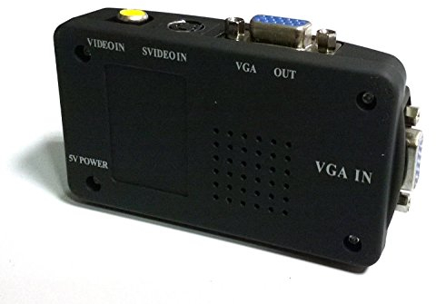 TEMPO DI SALDI Convertitore Adattatore Video Da AV, Rca, S-Video A VGA Per Pc E Proiettori