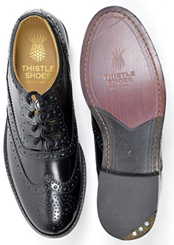 Executive Thistle Leather Traditional Custom Grade Ghillie Brogue - Wide Fit Available