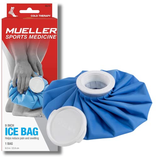 MUELLER Sports Medicine Reusable Ice Pack, 9 Bag, Cold Bag for Injuries and Pain Relief, Cold Therapy, Blue