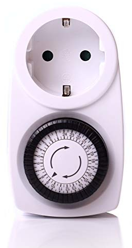 edi-tronic Zeitschaltuhr 24 Stunden Zeitschaltung Schaltuhr 230V 3500W Schalter Timer Analog