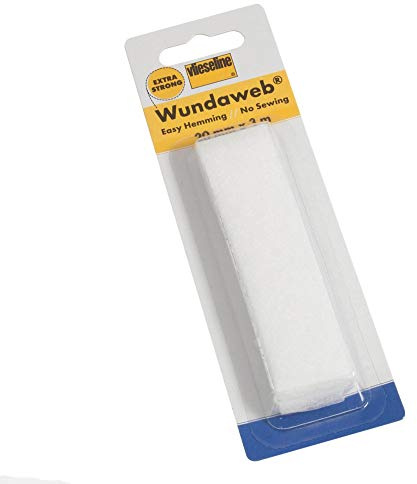 Vlieseline Wundaweb Wonderweb - Nastro adesivo per orlo, facile da applicare con ferro da stiro, nessuna cucitura 20mm x 3m