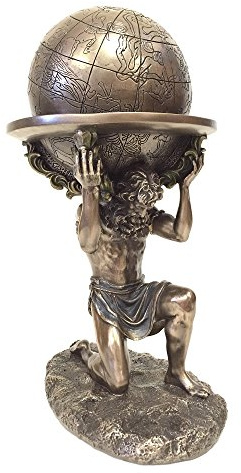 Veronese Design Statue du Titan Atlas Grec Portant Le Monde