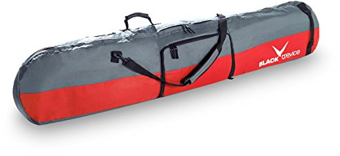 Black Crevice I Borsa da snowboard I Borsa da snowboard con scomparto per scarpe da snowboard I Borsa robusta da snowboard con tracolla imbottita e manico I Volume: 35l I Misure: 170x26x8cm