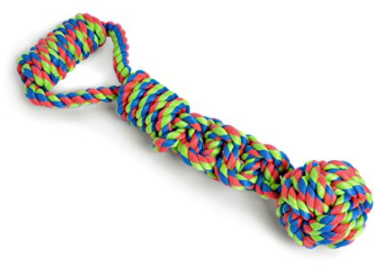 Petface Toyz Rope Ball Tugger Dog Toy