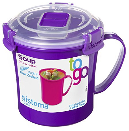 sistema To Go Microwave Soup Cup Green