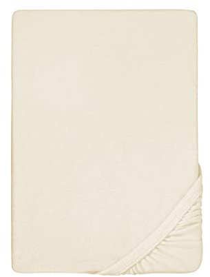 biberna Frottee-Stretch-Spannbetttuch 0012344 Natur 1x 180x200 cm - 200x200 cm