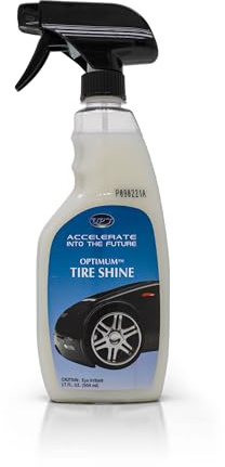 Optimum Tire Shine – Sling Free Tire Dressing; Long Lasting Tire Shine; Water Based Tire Gel Spray; Vinyl, Plastic, Tire and Trim Dressing; Great for Tire Shine and Vinyl Trim Care (17 Oz)