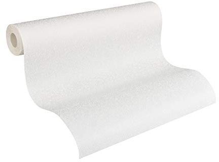 A.S. Création överdimensionerad fleecetapet Meisterfleece tapet 10,05 m x 0,53 m vit Made in Germany 310811 3108-11