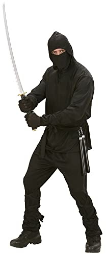 W WIDMANN MILANO Party Fashion - Costume ninja, samurai, guerriero, guerriero ombra, combattente, costumi di carnevale, carnevale