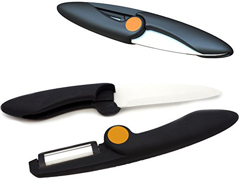 Cookit easy Set di coltelli pelapatate in ceramica Twincut Peeler