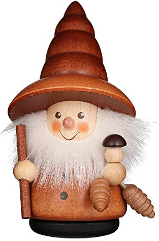 Authentic German Erzgebirge Handcraft Small Figures & Ornaments Teeter man Forest man Natural - 10,0cm / 3.9inch - Christian Ulbricht