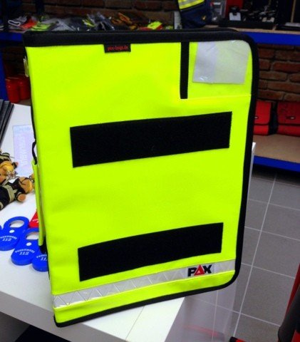 PAX® FAHRTENBUCH - Multi-Organizer DIN A4 Tagesleuchtgelb Plan, große Anzahl an Steckfächern anklettbares Klemmbrett inklusive