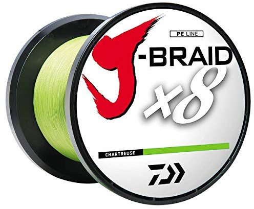 Daiwa Unisex-Erwachsene Braided LINE J-BRAIDX8 geflochtene Schnur, dunkelgrün, 20 lb