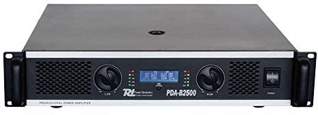 Power Dynamics PD PDA-B2500 Professional Stereo Amplifier - Powerful 2-Channel PA Amplifier 2500W with Adjustable Crossover, LCD Display & Rack Mountable Design for DJs, Clubs & Audio Installations