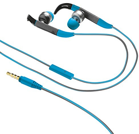 Trust Urban Fit In-ear Sports - Auriculares de botón con fijación para deportes (con micrófono), azul
