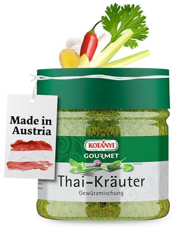 Kotányi Gourmet Thai-Kräuter Gewürzmischung, typischer Geschmack nach Ingwer, Koriander und Zitronengras, 400 ccm (ca. 140 g)