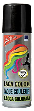 Color Haarspray für farbig buntes Haar - Schwarz - Color Farbspray zum Verkleiden & Schminken für Karneval, Fasching, Halloween & Motto-Party