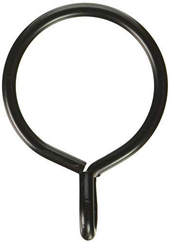 Rod Desyne 1924-12 2-1/4 Curtain Eyelet Rings, Black