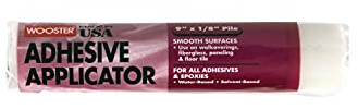 Wooster Brush R245-9 Adhesive Applicator Roller Cover, 1/8-Inch Nap, 9-Inch